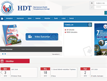Tablet Screenshot of hdtdernegi.org